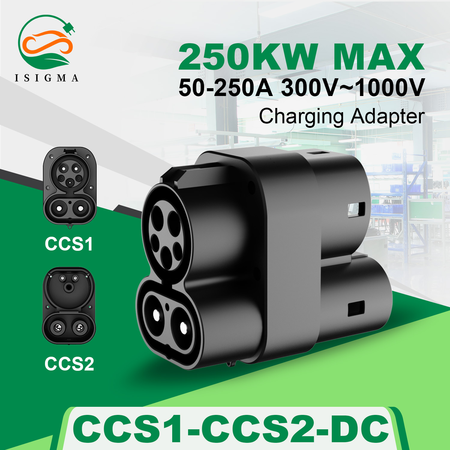 Adaptador CCS1 a CCS2, de corr - Ccs2 To Ccs1 Fast Charge Adapter 250Kw reseña y precio